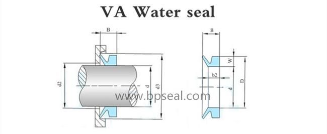 Big Dimension Rubber Va Shaft Use V Ring Water Seal