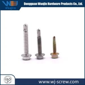 Stainless Steel Brass Indented Hexagon Washer Head Self Tapping Screw