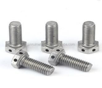 A4-70 Stainless Steel Hex Bolt with Wire Hole on Head
