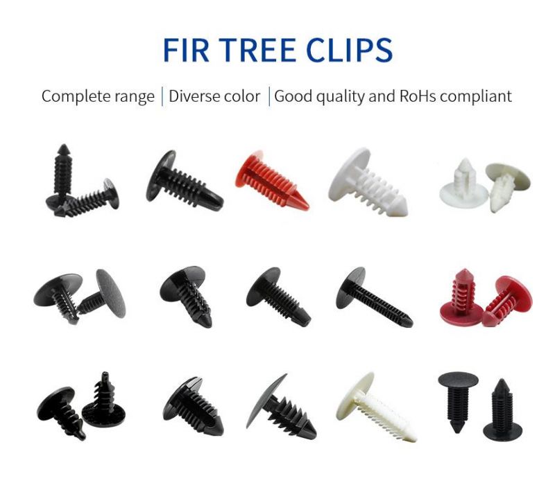 Gl206 Plastic Injection Auto Parts Fastener Christmas Tree Rivet Barbed Buckle for Fixing Automobile Interior