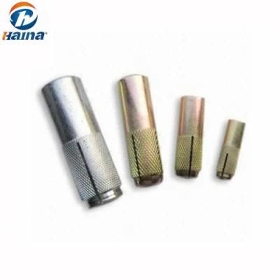 Carbon Steel Zinc Plated Drop in Anchor Bolt with Knurling