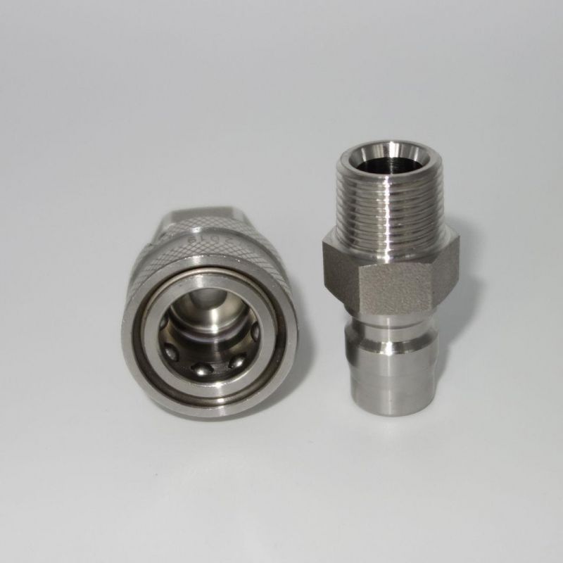 NAIWO Ball Locking High Flow Fluid Hydraulic Quick Coupling Stainless Coupler