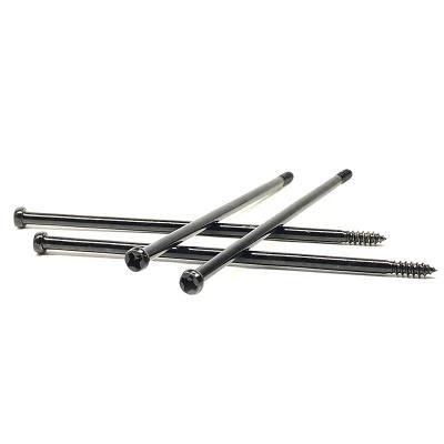 M3 Carbon Steel Black Zinc-Plated Pan Head Cross Slender Self Tapping Screw