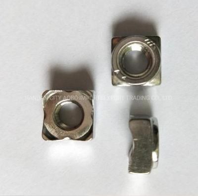 China Suppliers Square Threaded Welding Nut Aluminum Fixing Auto Spot Weld Nuts