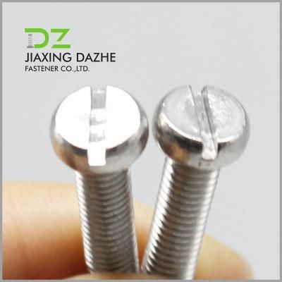 DIN84 Slotted Cheese Head Screw Stainless Steel Screw Machine Screw