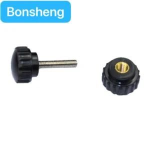 Machinery Industrial Knobs with Metal Threaded Stud Color Optional