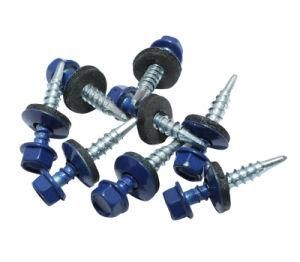 Hex Washer Head Self-Drilling Screw with EPDM Washer 4.8*80