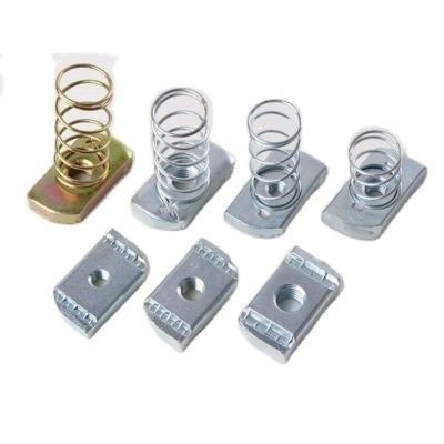 Channel Nuts with Spring Tuercas Con Resorte Channel Fitting