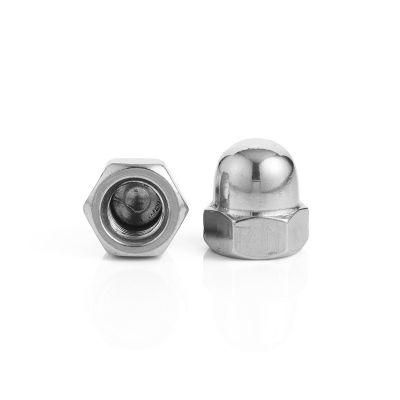 304 Stainless Steel DIN1587 M3m4m5m6m8m10m12m14m16m20 Hex Connecting Domed Acorn Cap Nut