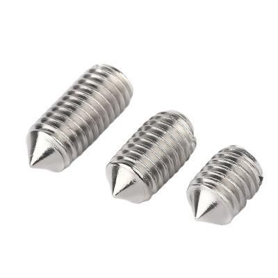 ISO7434 High Quality Slotted Fijar Tornillos with Cone Point DIN553 Set Screw