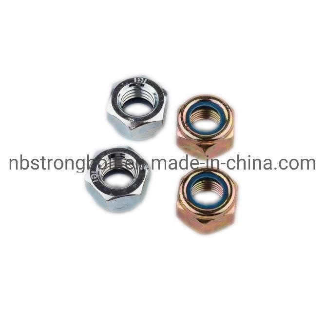 Hex Nut Self-Locking Thin Type with Zinc DIN982-1987