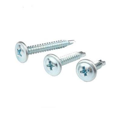 White Zinc Plated Wafer Truss Head Self Drilling Drill Screw