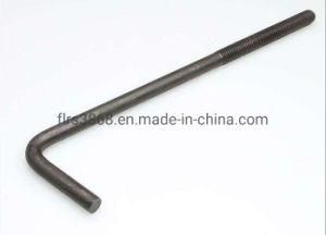 High Tension Foundation Anchor Bolts L Shaped BS as DIN ANSI ASME Standard