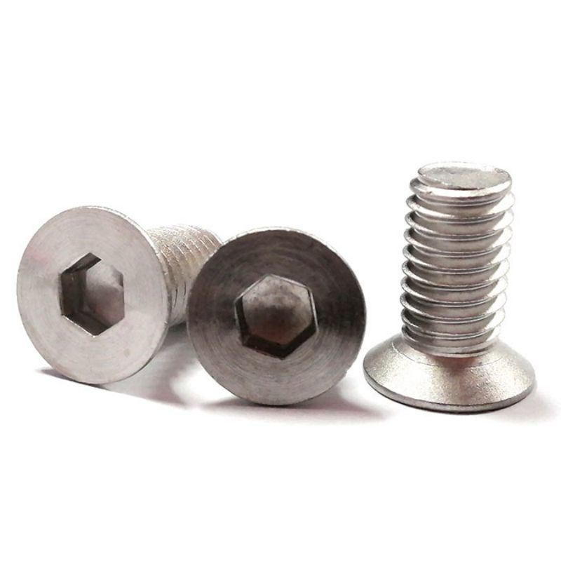 Stainless Steel Flat Countersunk Head Allen Countersunk Head Hexagon Socket Machine Screws