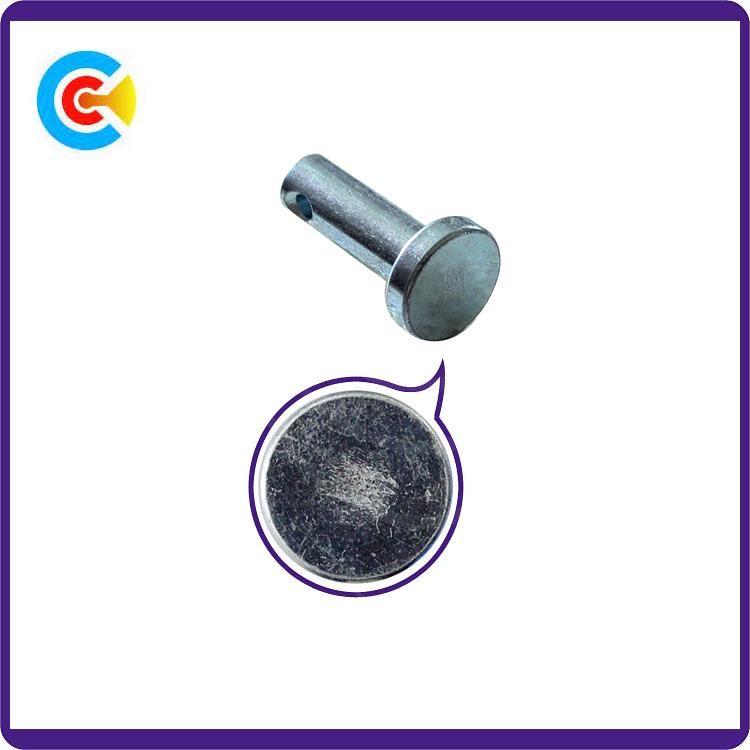 DIN/ANSI/BS/JIS Carbon-Steel/Stainless-Steel 4.8/8.8/10.9 Axis Pin for Bridge Railway/Machinery/Industry /Fasteners