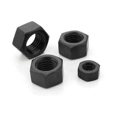 High Tensile Strength Grade 8.8 10.9 12.9 Hex Nut DIN934 Black Surface