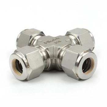 Hikelok Stainless Steel Twin Ferrule Tube Fittings Union Cross