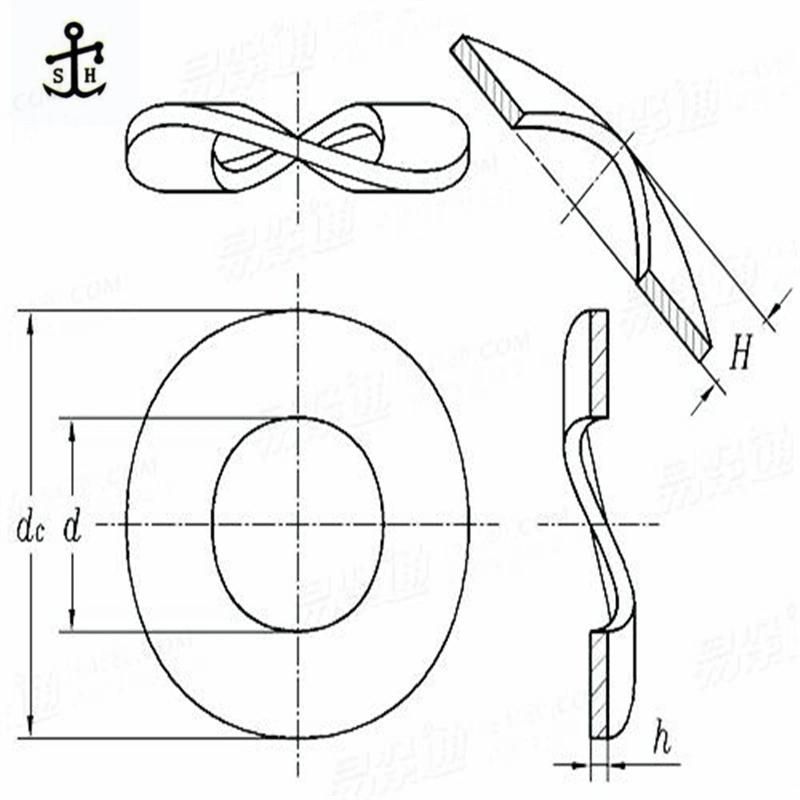 Zinc Coated DIN 137b Crinkled Spring Wave Washers Made in China