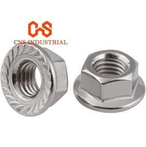 Wholesale Stainless Steel Regular Serrated Flange Locknuts
