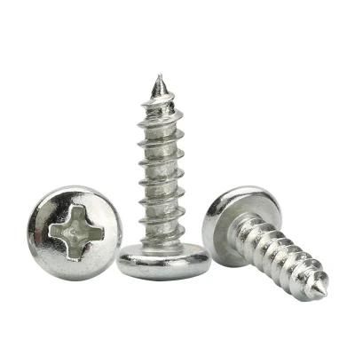 Metal Steel Phillips Pan Head Cross Recessed Self Tapping Screw for Plastic