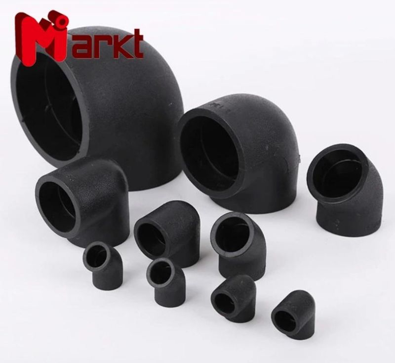 Plastic Pipe Fitting PE100/HDPE/PE Socket 45 and 90 Degree Elbow