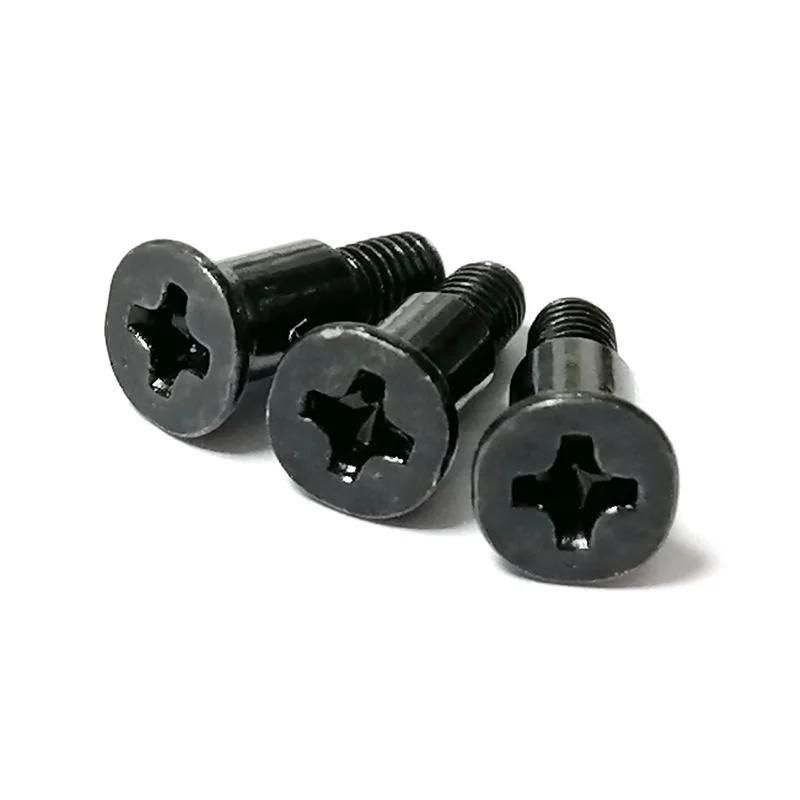 Steel Black Zinc Plated Flat Countersunk Head Phillips Shoulder Screws