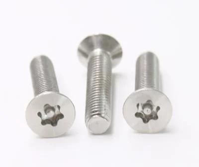 Stainless Steel Torx Anti-Theft Countersunk Flat Head Screw