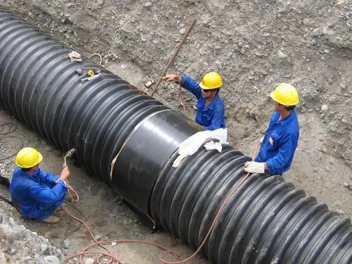 PE Plastic Heat Shrink Shrinkable Sleeve for Sewage Pipe Joint Fitting Sealing