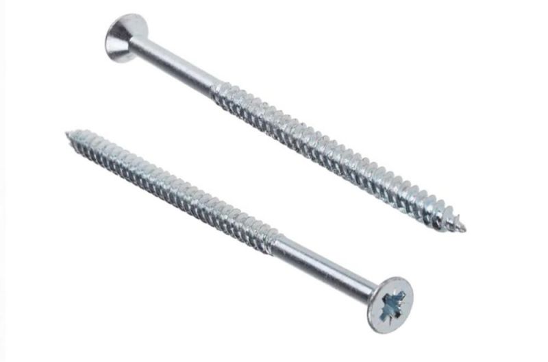 Zinc Plated Carbon Steel Phillips Flat Head Wood Screws