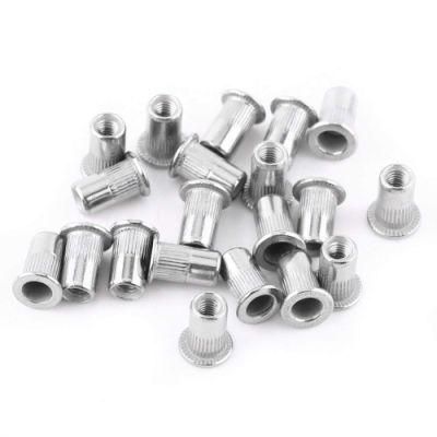 Carbon Steel Flat Hex Head Rivet Nut with Yellow Zinc Plated