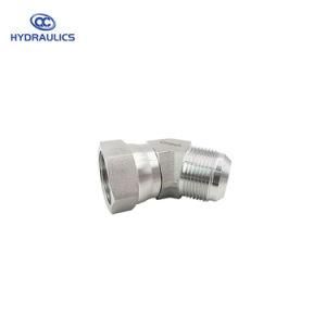 6502 Female Jic Swivel to Male 45 Elbow Stainless Steel SS316L Pipe Fittings