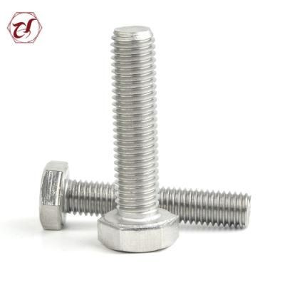 316 Stainless Steel Nut 304 Full Thread Hexagon Bolt/A2-70 Hex Bolt/A4-80 Hex Bolt