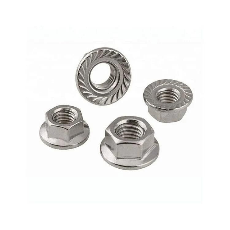 A2 / A4 Hex Flange Nut with Serrated