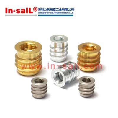302 307 308 M4X0.7 8mm Self Tapping Threaded Inserts for Plastic Screw Blind Holes