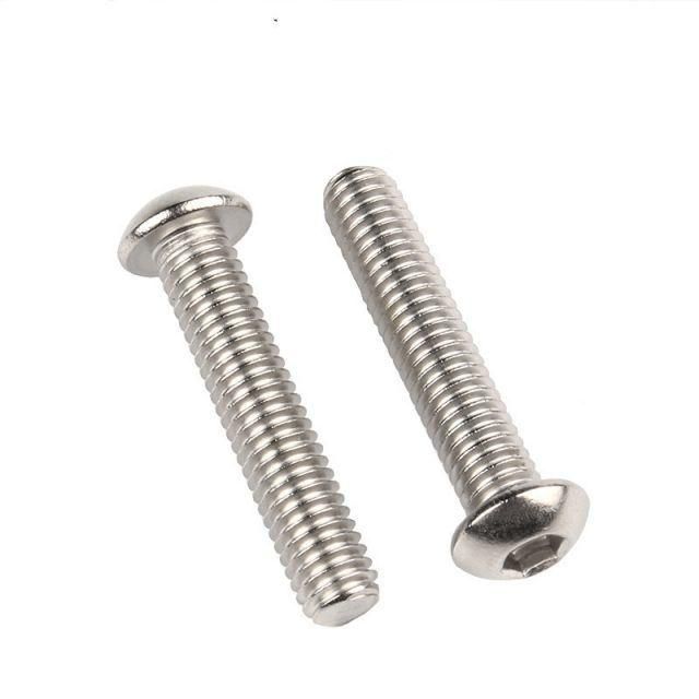 Top Quality ISO7380 Stainless Steel Socket Button Head Bolts Allen Screws A2 A4
