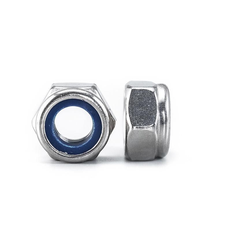 A2-70 A4-80 Hexagon Thin Nuts with Non-Metallic Insert DIN985