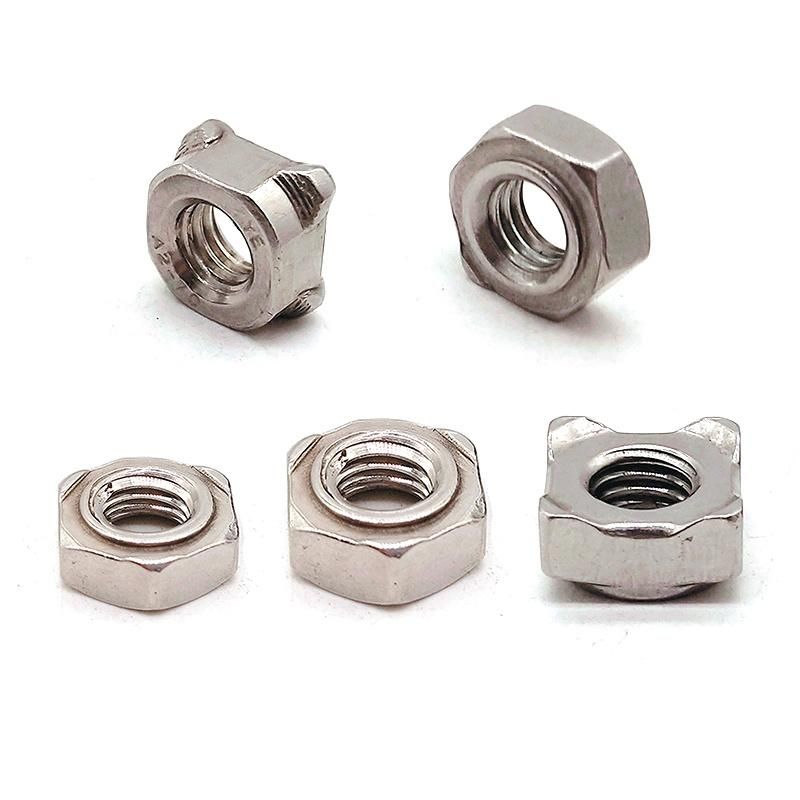DIN928 Quadrangle Welding Nuts Carbon Steel Furniture Nuts