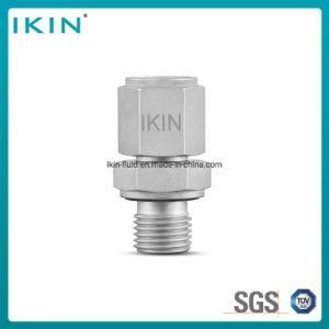 Ikin Hydraulic Pressure Gauge Connector with Stud Fluid Quick Disconnect Fittings