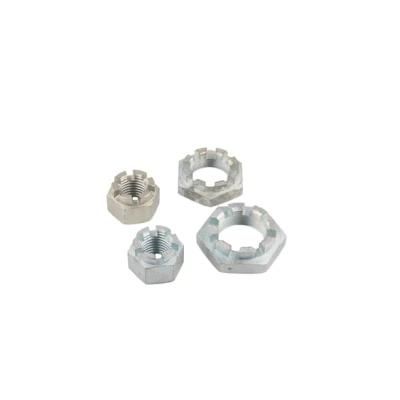 DIN937 Hex Slotted Nut with Zp