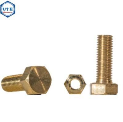 Brass Fasteners Full Thread Hex Bolt Brass Hex Bolt