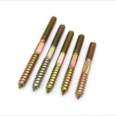 China Wholesale Furniture Fastener Wood Hardware 2-Count 1/4-in X 2-1/2-in Hanger Bolt Double End Wood Threaded Six Lobe Torx Plus Dowel Screw