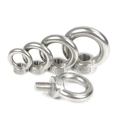 Made in China High Quality Stainless Steel Nut and Bolts M6 - M24 Eye Nuts DIN582