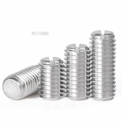 GB73 Slotted Flat Point Grub Set Screw in Stainless Steel Screw