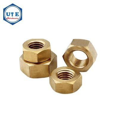 Hot Sale M12m14m16m18m20 Polish Brass Hex Nuts DIN934