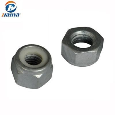Carbon Steel HDG Nyloc Nut/Stainless Steel DIN985 Hex Nylon Lock Nuts for Industry