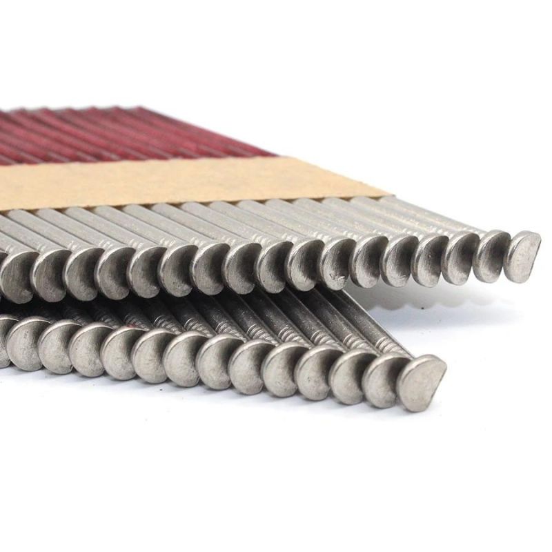 34 Degree Ring Shank 3-1/2 Inch X 0.125 Inch Stainless Steel Hradwood Framing Nails
