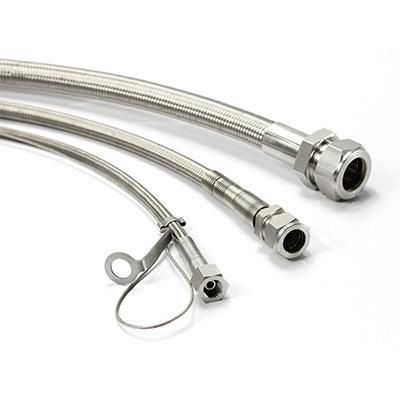 Stainless Steel Braided Hose High Pressure PTFE-Lined Flexible Metal Hose with Connector