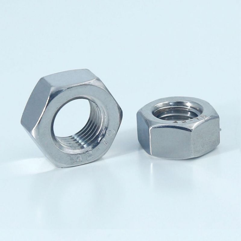 DIN934 Hexagon Bolt Carbon Steel Stainless Steel SS304 316 Hex Nuts