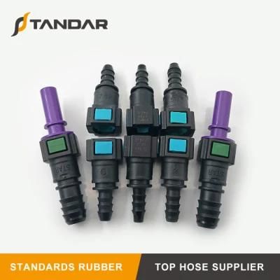 Auto Fuel Hose Straight Female Plastic Quick Coupler Connector