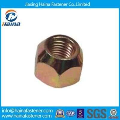 Yellow Zinc Plated Hexagon/Hex Lock Wheel Nuts for Auto